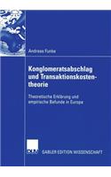 Konglomeratsabschlag Undtransaktionskostentheorie