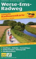 Werse-Ems cycle path, cycle tour map 1:50,000