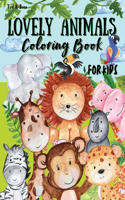 Lovely Animals Coloring Book for Kids