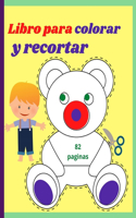 Libro para colorar y recortar: Increíble Libro de Cortar - Cuaderno de actividades infantiles para niños de 3-10 años &#1472; Más de 40 diseños únicos de 8"-10"