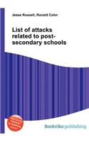 List of Attacks Related to Post-Secondary Schools