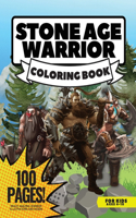 Stone Age Warriors Coloring Book for Boys, 80 Pages + Mazes