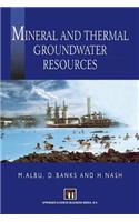 Mineral and Thermal Groundwater Resources