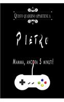 Questo quaderno appartiene a Pietro: Quaderno Con Nome - Con oltre 100 Nomi Femminili e Maschili - Quaderno Classico Pagina a Righe, 110 pagine, Dimensione Large 15.24 x 22.86 cm (6 x 9
