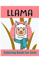 llama coloring books for girls
