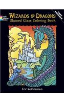 Wizards and Dragons Stained Glass Coloring Book