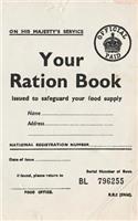 On his Majesty's Service: Ration Book. Daily Diary / journal / notebook to write in and recording your thoughts.