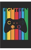 Gaming Notebook for 18 Year Old Boys and Girls - Colorful Gaming Journal - 18th Birthday Gift for Gamer Diary