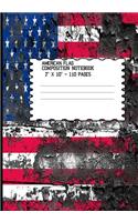 American Flag Composition Notebook
