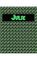 120 Page Handwriting Practice Book with Green Alien Cover Julie