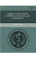 Negative Sensitive Items: Conditions: (English)