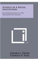 Science As A Social Institution