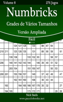 Numbricks Grades de Vários Tamanhos Versão Ampliada - Fácil - Volume 8 - 276 Jogos