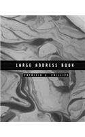 Large Address Book: Dark Marble - Large Address Book for Seniors - Contacts, Addresses, Phone Numbers, Email - Organizer Journal Notebook