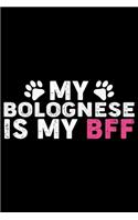 My Bolognese Is My BFF: Cool Bolognese Dog Journal Notebook - Bolognese Puppy Lover Gifts - Funny Bolognese Dog Notebook - Bolognese Owner Gifts. 6 x 9 in 120 pages