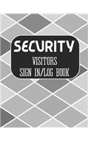 Security Visitors Sign in Log Book