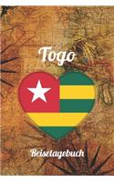 Togo Reisetagebuch: A5 Reise Journal I Notizbuch I Urlaubs Planer I Road trip Planer I Travel notebook I 6X9 Pocket journal I Geschenk für Backpacker