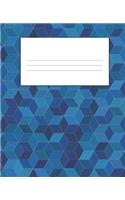 Dark Blue Composition Notebook: Wide Ruled Notebook Lined School Journal - 110 Pages - 7.5 x 9.25" - Children Kids Girls Boys Teens Women Wide Ruled School Composition Books