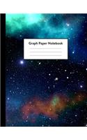 Graph Paper Notebook: 5 x 5 squares per inch, Quad Ruled - 8.5 x 11 - Deep Space Constellations - Math and Science Composition Notebook for for Children, Kids, Girls, Tee