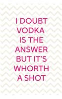 I Doubt Wodka Is The Answear But It's Whorth A Shot