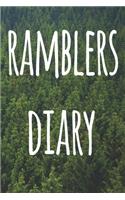 Ramblers Diary: The perfect to record your hiking adventures! Ideal gift for the hiker in your life!