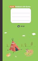 Unlined Notebook - Large (8.5x11 inches) - 100 Pages - Green Cover