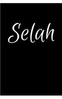 Selah: Notebook Journal for Women or Girl with the name Selah - Beautiful Elegant Bold & Personalized Gift - Perfect for Leaving Coworker Boss Teacher Daug