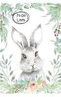 To Do Lists Notebook, Cute Rabbit: 100 Pages of To Do Lists To Organize Your Life and Track What You Accomplish