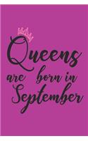 Queens Are Born in September: Birthday Celebration Keepsake Memory Book for Women