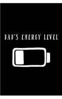 Dad's Energy Level: Cornell Notes Notebook - New Dad Gift - For Writers, Students - Homeschool