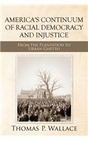 America's Continuum of Racial Democracy and Injustice: From the Plantation to Urban Ghetto