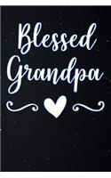 Blessed Grandpa: Lined Notebook and Journal Composition Book Diary for Fathers Day