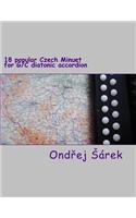 18 popular Czech Minuet for G/C diatonic accordion