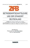 Betriebswirtschaftslehre Und Der Standort Deutschland