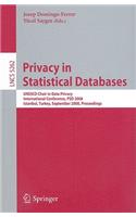 Privacy in Statistical Databases: UNESCO Chair in Data Privacy International Conference, Psd 2008, Istanbul, Turkey, September 24-26, 2008, Proceedings