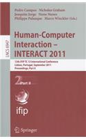 Human-Computer Interaction - INTERACT 2011, Part 2: 13th IFIP TC 13 International Conference, Lisbon, Portugal, September 5-9, 2011, Proceedings, Part II