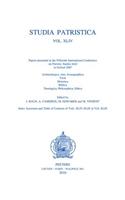 Studia Patristica. Vol. XLIV - Archaeologica, Arts, Iconographica, Tools, Historica, Biblica, Theologica, Philosophica, Ethica