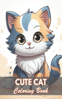 Cute Cat Coloring Book for Kids