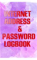 Password Secret Address: I Will Remember Internet Password Book 110 Page Matte Cover Design Size 6 X 9 INCH Log - Note # Tabs Standard Print.