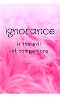 Ignorance is the evil of companions