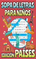 Sopa De Letras Para Niños Edición Países