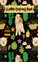 Llama Coloring Book