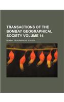 Transactions of the Bombay Geographical Society Volume 14