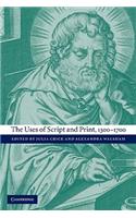 Uses of Script and Print, 1300 1700