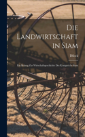 Die Landwirtschaft in Siam