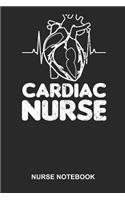 Nurse Notebook: Dotted Log Book For Nursemaid Or Nurse Practitioner: Cardiac Nurse Journal Anathomy Heartbeat Gift