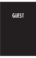 Guest: Simple Blank Lined Notebook Journal