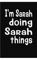 I'm Sarah Doing Sarah Things