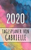 2020 Tagesplaner von Gabrielle: Personalisierter Kalender für 2020 mit deinem Vornamen