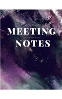 My Boring Meeting Survival Guide and Notes: 8.5x11 Meeting Notebook and Puzzle Book